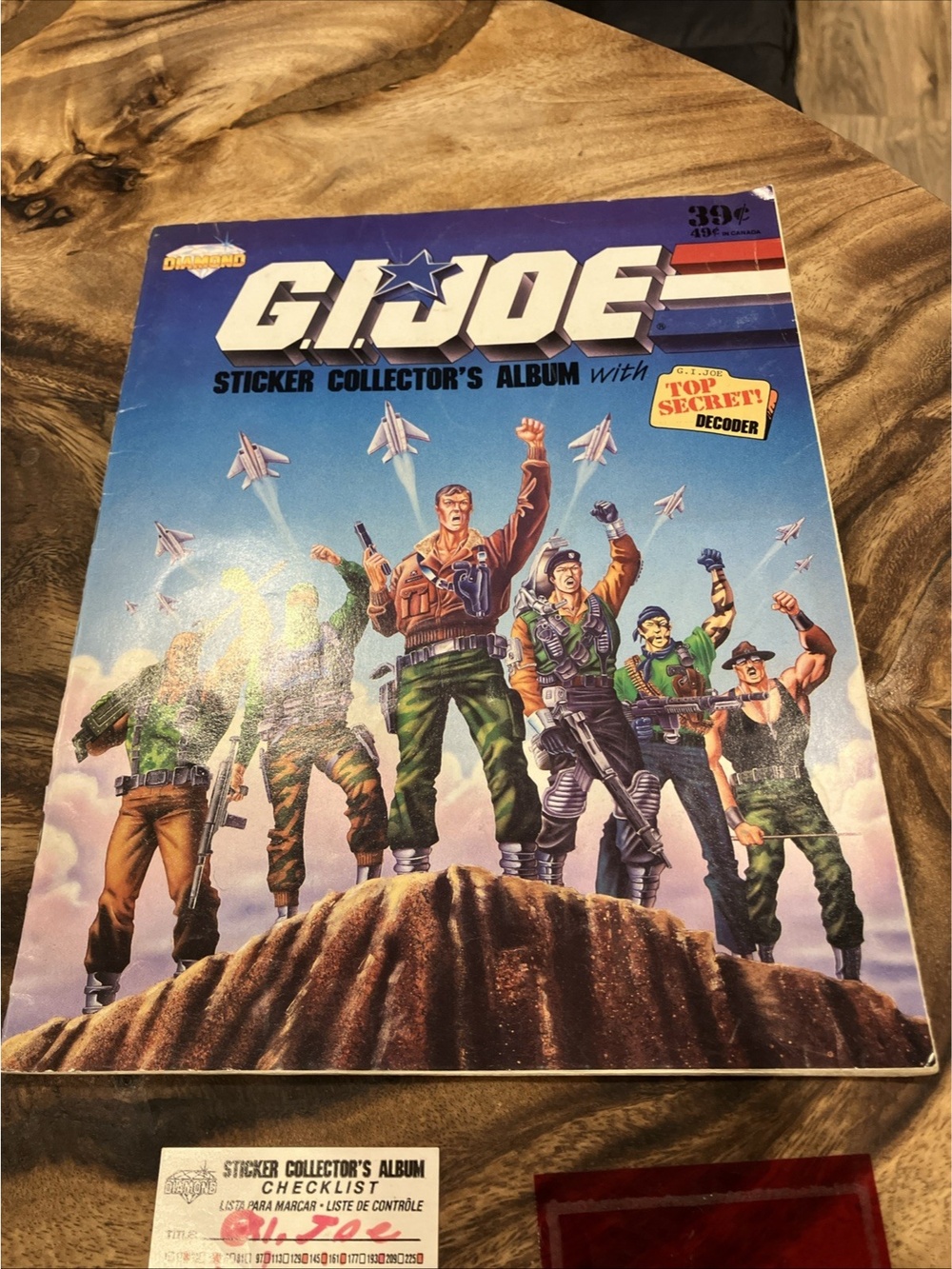 1986 Hasbro G.I. Joe Sticker Collector's Album W/Decoder ( Incomplete) - Picture 2 of 16
